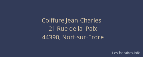Coiffure Jean-Charles