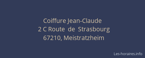 Coiffure Jean-Claude