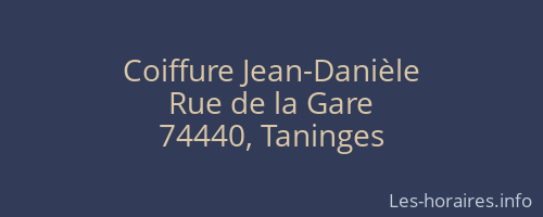 Coiffure Jean-Danièle
