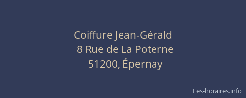 Coiffure Jean-Gérald