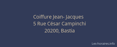 Coiffure Jean- Jacques