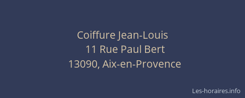 Coiffure Jean-Louis