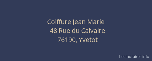 Coiffure Jean Marie