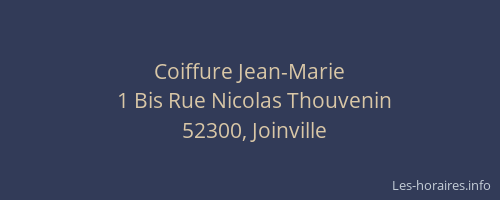 Coiffure Jean-Marie
