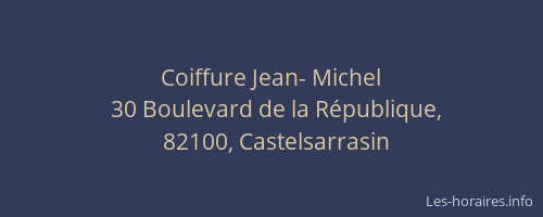 Coiffure Jean- Michel