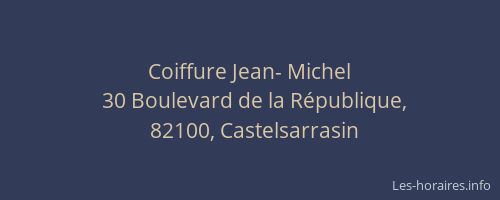 Coiffure Jean- Michel