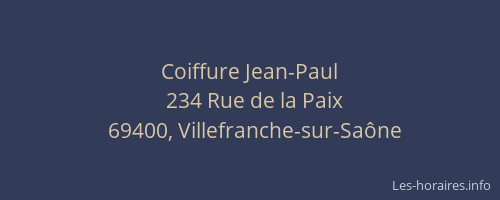 Coiffure Jean-Paul