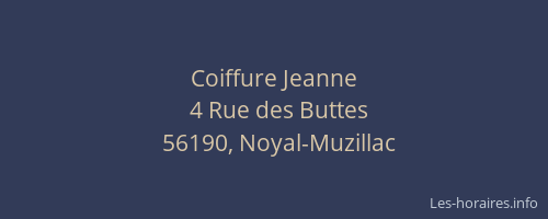 Coiffure Jeanne