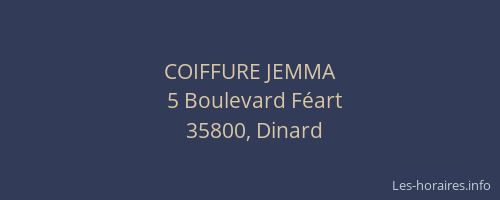 COIFFURE JEMMA