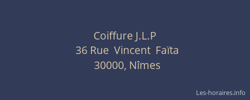 Coiffure J.L.P