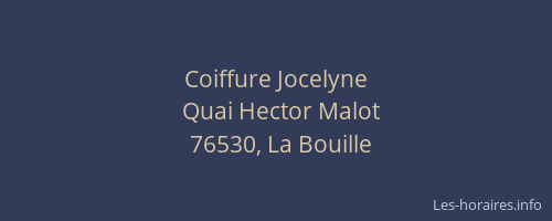 Coiffure Jocelyne
