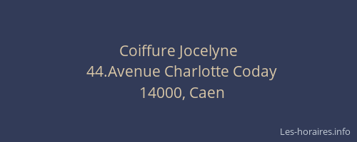 Coiffure Jocelyne