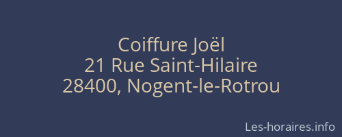 Coiffure Joël
