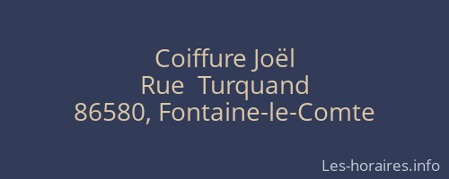 Coiffure Joël