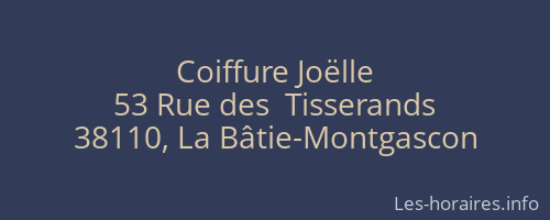 Coiffure Joëlle