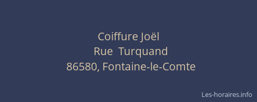 Coiffure Joël
