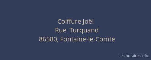 Coiffure Jo&euml;l