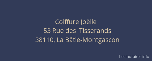 Coiffure Jo&euml;lle