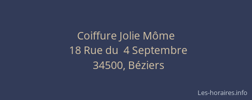 Coiffure Jolie Môme