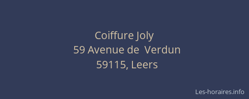 Coiffure Joly
