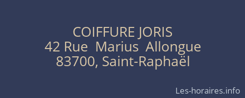 COIFFURE JORIS