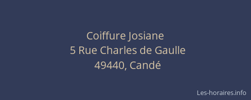 Coiffure Josiane