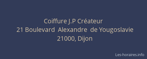 Coiffure J.P Créateur