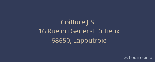 Coiffure J.S