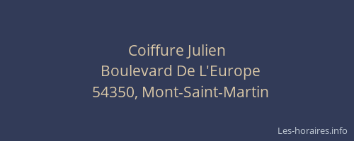 Coiffure Julien