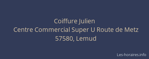 Coiffure Julien