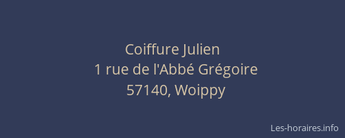 Coiffure Julien