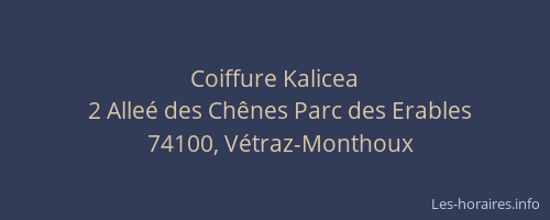 Coiffure Kalicea