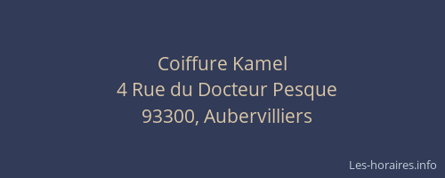 Coiffure Kamel