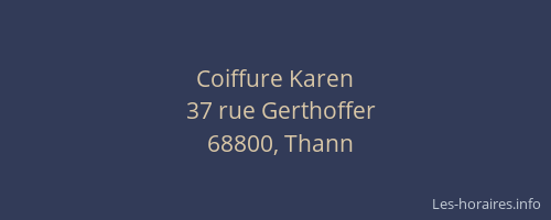 Coiffure Karen