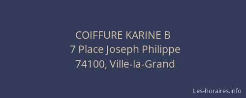 COIFFURE KARINE B