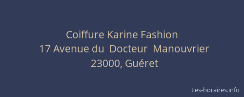 Coiffure Karine Fashion