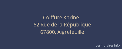 Coiffure Karine