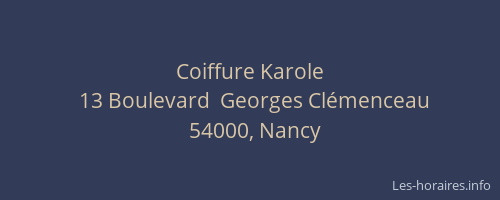 Coiffure Karole