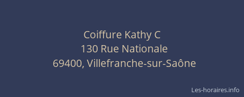 Coiffure Kathy C