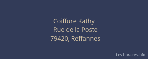 Coiffure Kathy