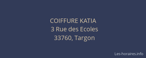 COIFFURE KATIA