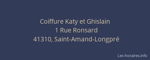 Coiffure Katy et Ghislain