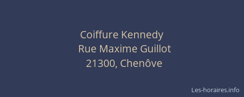 Coiffure Kennedy