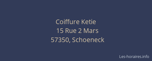 Coiffure Ketie