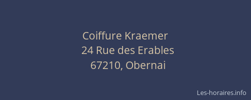 Coiffure Kraemer