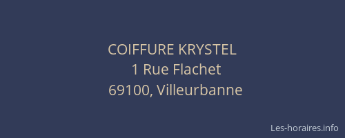 COIFFURE KRYSTEL