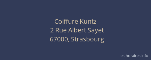 Coiffure Kuntz
