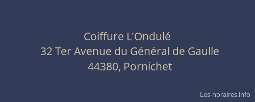 Coiffure L'Ondulé