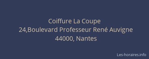 Coiffure La Coupe