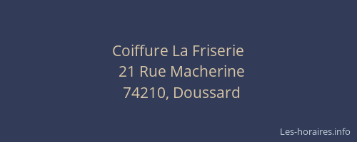 Coiffure La Friserie